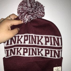 PINK burgundy beanie